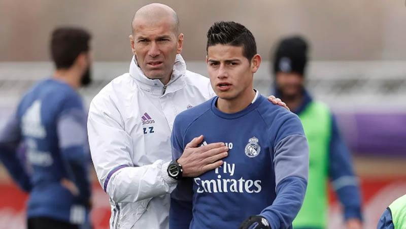 Jarang Dimainkan, James Rodriguez Penasaran Isi Otak Zinedine Zidane