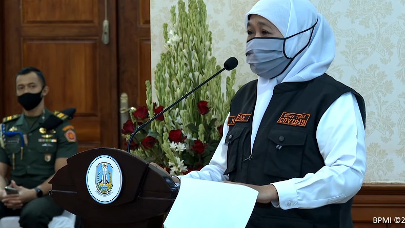 Kasus Covid-19 di Jatim Masih Tinggi, Khofifah Bentuk Tim Gabungan Surabaya Raya 