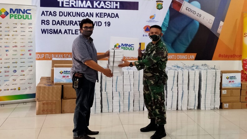 MNC Peduli Kembali Kirimkan Makan Siang kepada RS Darurat Wisma Atlet