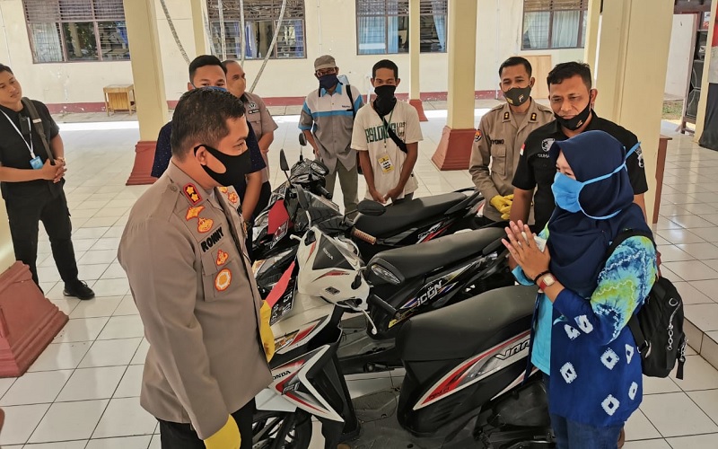 Duh! Mengaku Butuh Biaya Hidup, Perempuan di Pemalang Gadaikan 12 Motor Sewaan