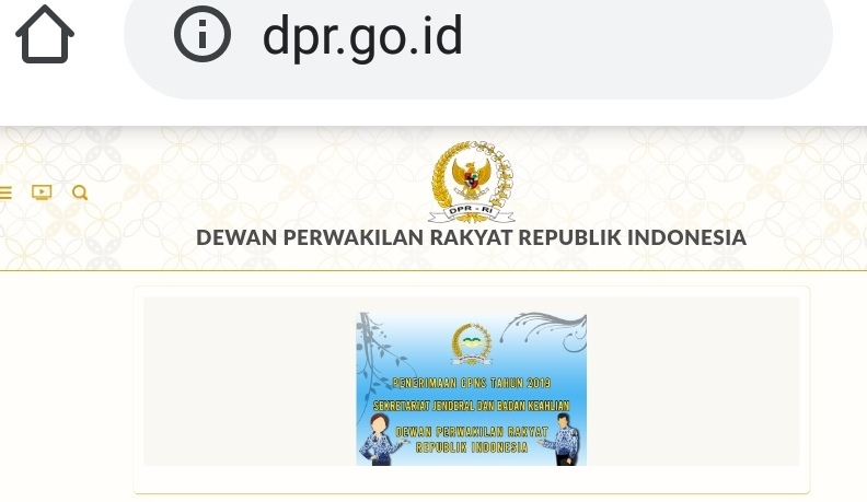 Sempat Tak Bisa Diakses, Situs Resmi DPR Kembali Normal