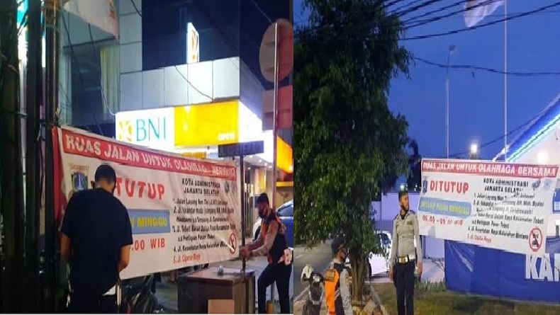  CFD di 32 Titik Jakarta Besok, Dishub Pasang Spanduk Sosialisasi