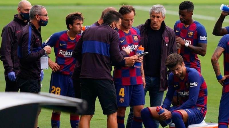Quique Setien Adu Mulut dengan Skuat Barcelona di Ruang Ganti