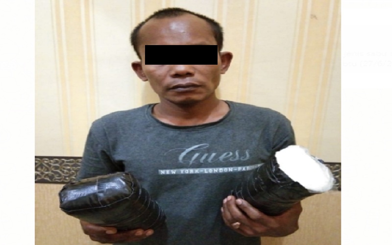Bawa 2 Kg Sabu, Pria asal Aceh Ditangkap Satresnarkoba Polda Sumut