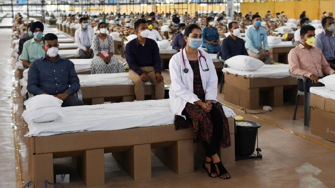 India Buka Fasilitas Perawatan Covid-19 Salah Satu yang Terbesar di Dunia