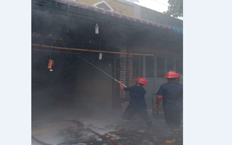 Kebakaran di Jalan Marelan Medan, 3 Rumah Hangus Dilalap Api