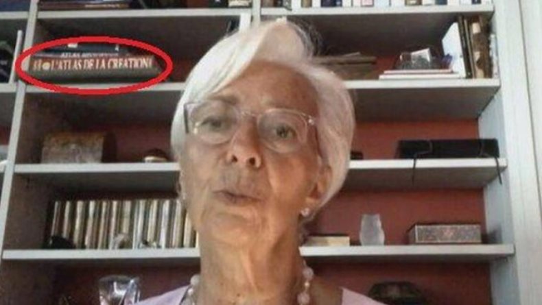 Ada Buku Harun Yahya di Rak Lemari Presiden Bank Sentral Eropa