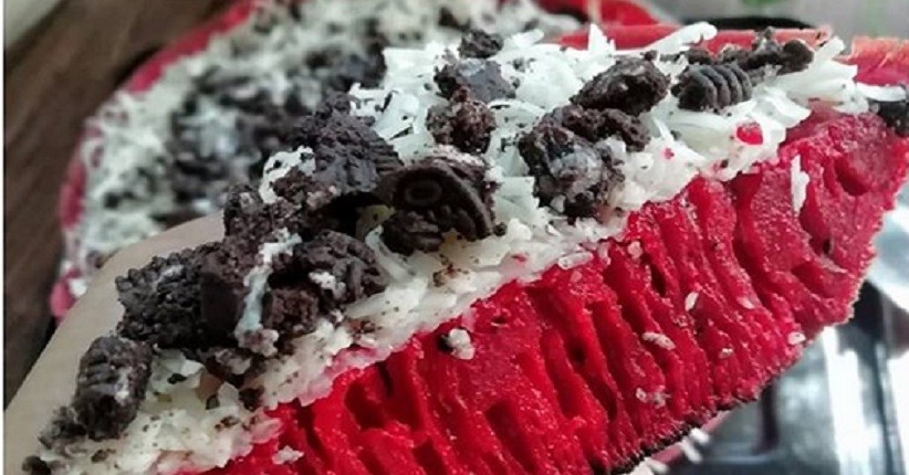 Resep Martabak Manis Red Velvet, Mudah Dibuat dengan Teflon