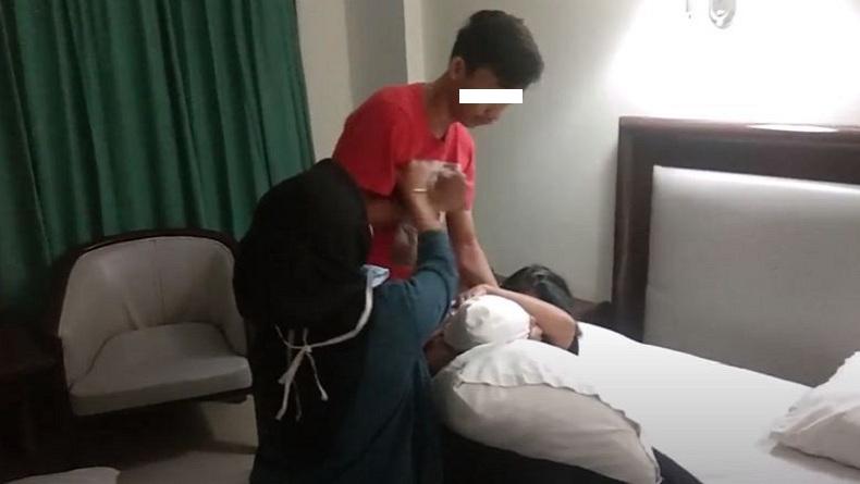 Viral, Istri Hamil Gerebek Suami dalam Kamar Hotel Bersama Selingkuhan di Medan