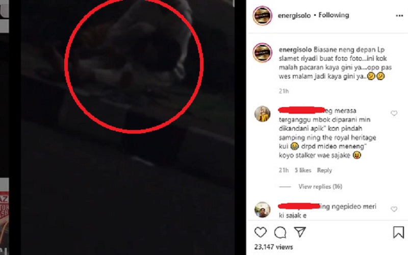 Video Viral Sepasang Remaja Bermesraan di Depan Rutan Solo