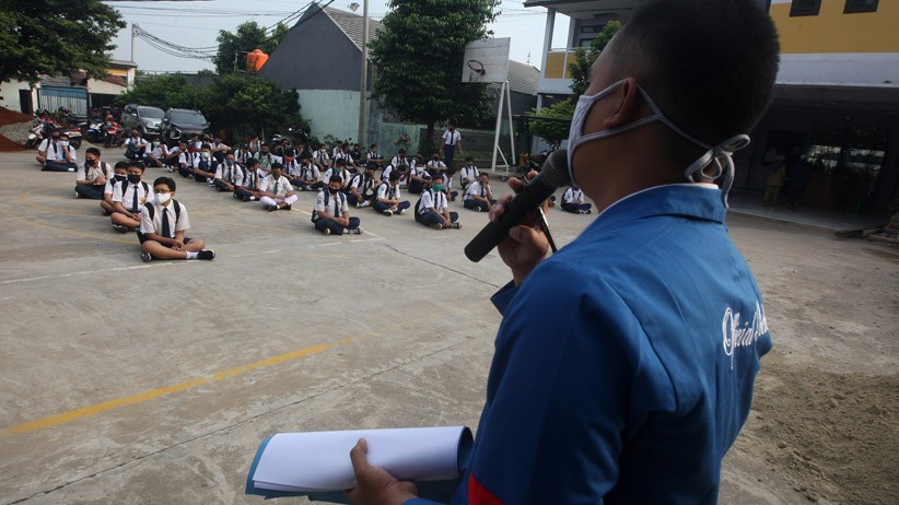 Masuk Pertama Sekolah, Orang Tua di Prabumulih Khawatir Anak Terpapar Covid-19