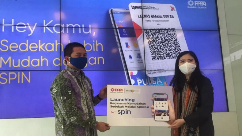 Laznas PPPA Daarul Qur’an Gandeng SPIN Luncurkan Pembayaran Sedekah lewat Aplikasi
