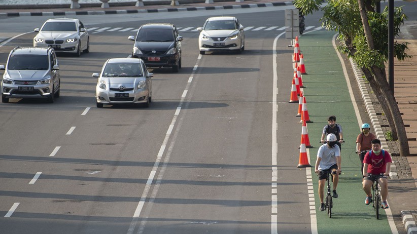 PSBB Total, 10 Jalur Sepeda di 5 Wilayah Dihilangkan