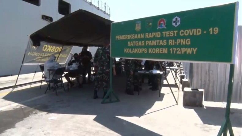Tiba di Jayapura, 6 Prajurit TNI Pengamanan Perbatasan Reaktif Covid-19
