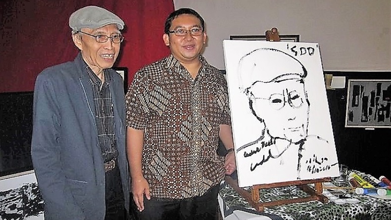 Fadli Zon Kenang Goresan Sapardi Djoko Damono di Lukisan Jeihan