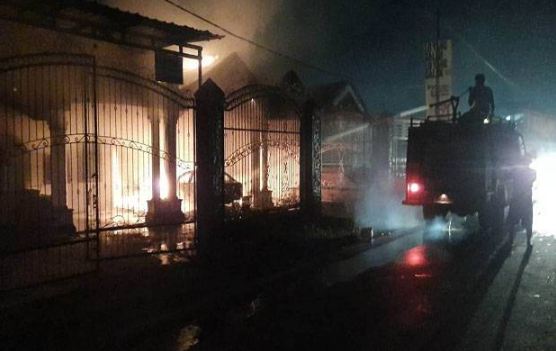 Rumah dan Mobil Ketua Pemekaran Sergai Dibakar OTK, Kerugian Ditaksir Rp1 Miliar