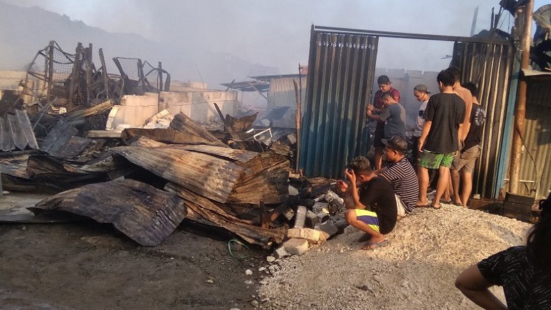 22 Kios di Pasar Youtefa Abepura Ludes Terbakar