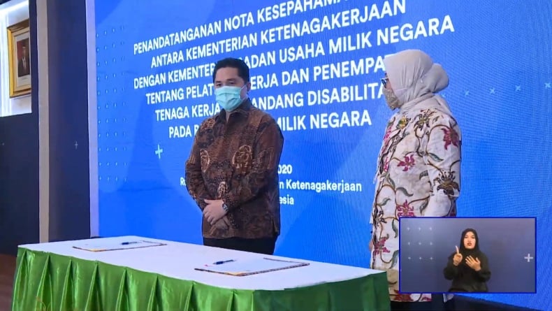 Erick Thohir Akan Pekerjakan Lebih Banyak Disabilitas di BUMN