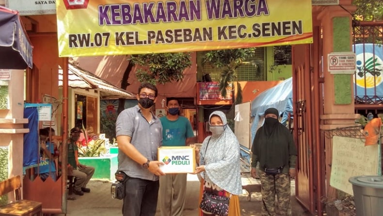 MNC Peduli dan PPA Berikan Bantuan untuk Korban Kebakaran di Paseban