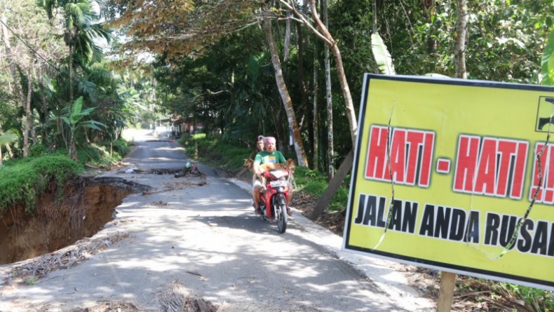 Pohon Tumbang hingga Jalan Ambles Terjadi di Padang Pariaman