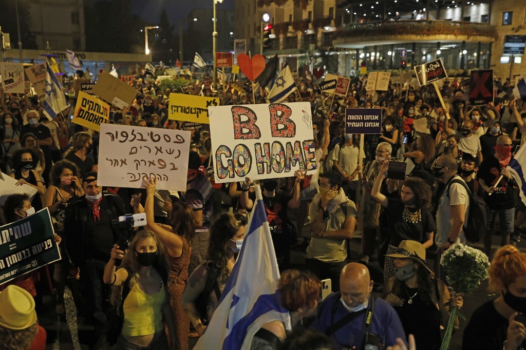 Ribuan Orang Israel Kembali Berdemo Menuntut Netanyahu Mundur