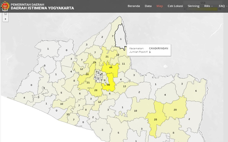 Tinggal 2 Kecamatan di DIY yang Nihil Kasus Covid-19