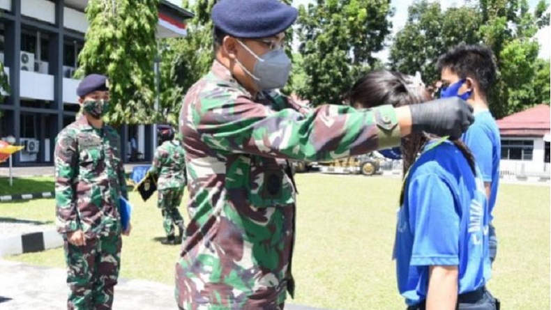 24 Pelajar di Manado Ikuti Bintal Juang Remaja Bahari 2020 di Lantamal VIII