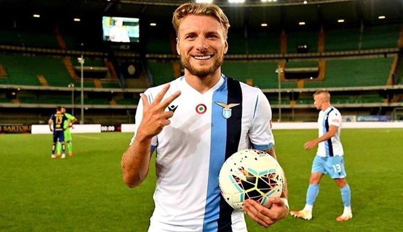 Striker Lazio Ciro Immobile Raih Sepatu Emas Eropa