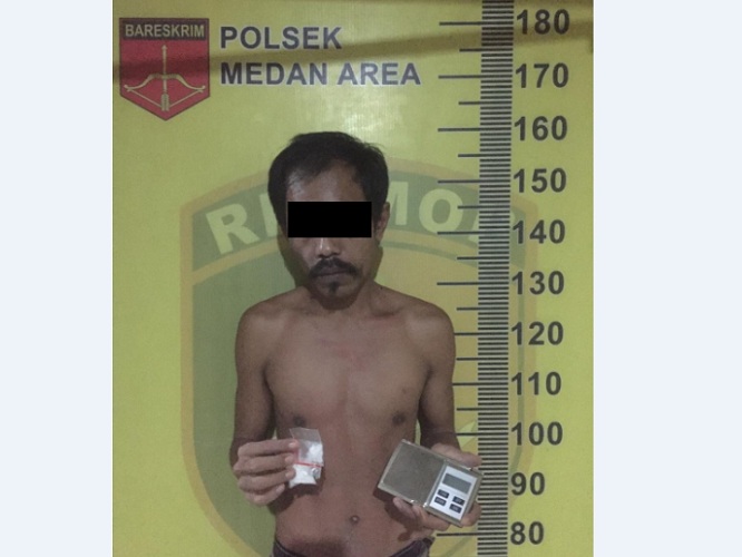 Gerebek Markas Narkoba di Medan Denai, Seorang Pengedar Diamankan Polisi