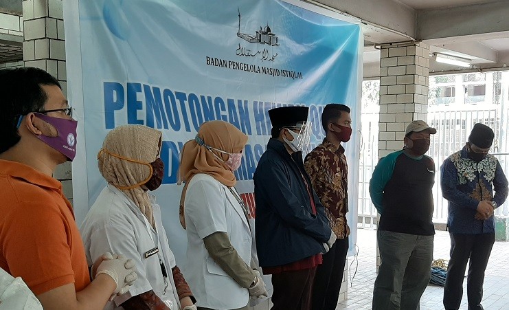 Masjid Istiqlal Potong 35 Ekor Hewan Kurban, Sapi Milik Jokowi Urutan Pertama