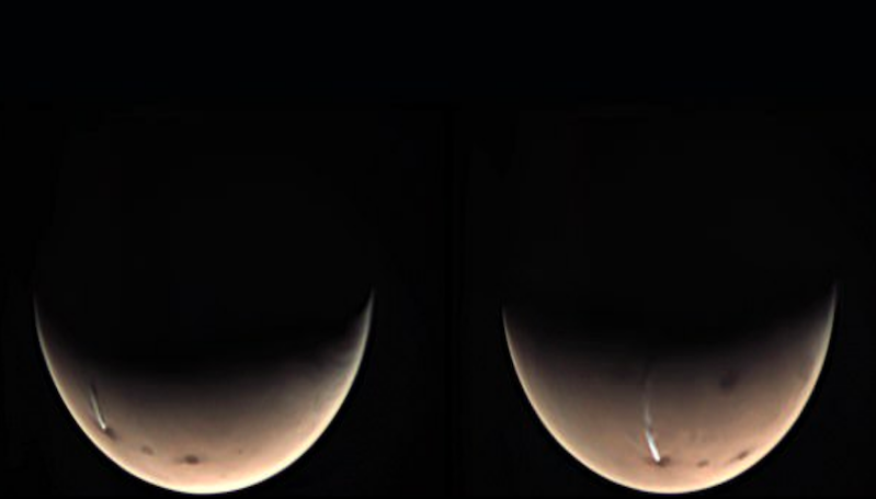 Awan Misterius Sepanjang 1.110 Mil Muncul Kembali di Mars