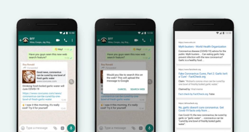 Lawan Hoax, WhatsApp Luncurkan Fitur Search The Web