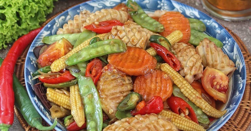 Cara Membuat Tumis Cumi Sayuran Lezat dan Tidak Alot, Dimasak Hanya 2 Menit