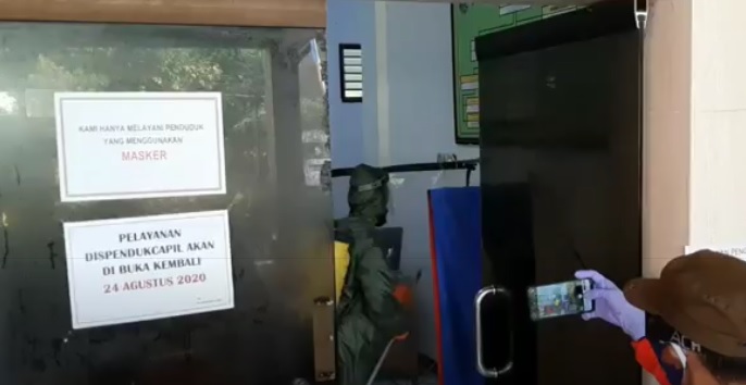 ASN Positif Covid-19 Meninggal, Kantor Dispendukcapil Pasuruan Ditutup