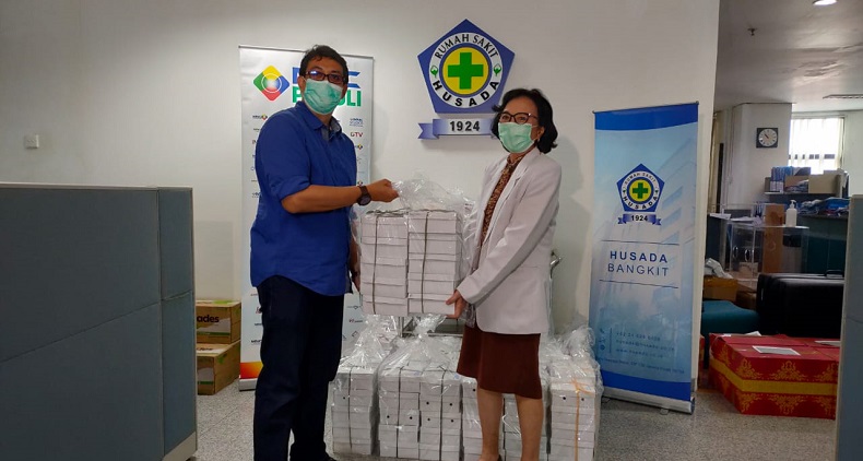 MNC Peduli dan Produser Pangan Asia Salurkan Makan Siang ke RS Husada Mangga Besar
