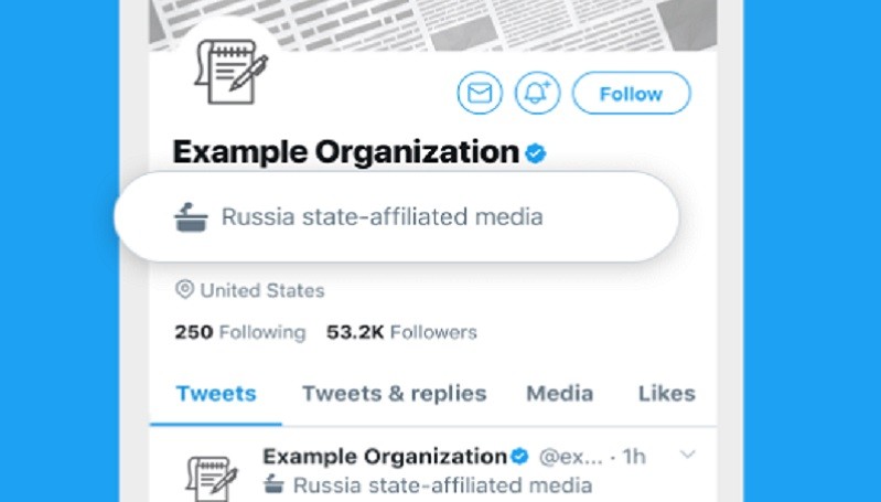 Twitter Akan Labeli Media Terafiliasi dengan Negara 