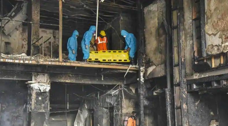 Korban Tewas Kebakaran Hotel Karantina Pasien Covid-19 di India Jadi 10 Orang