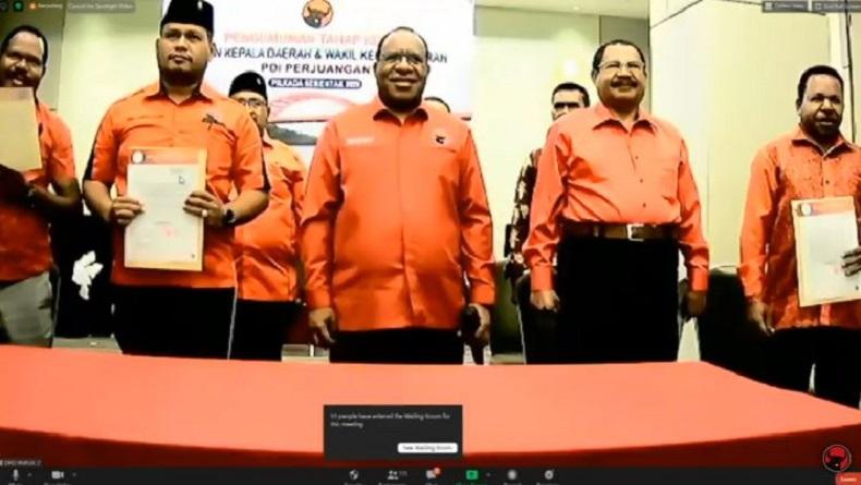 Daftar 6 Paslon Kepala Daerah yang Diusung PDIP di Papua