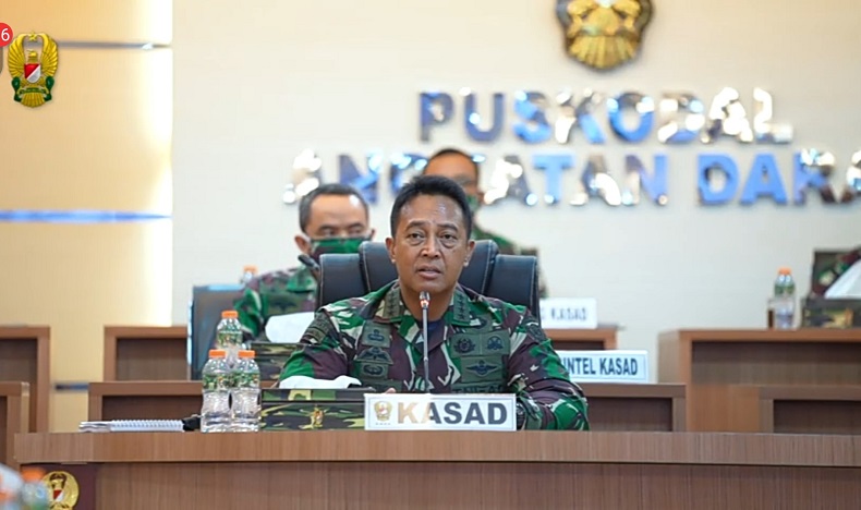 KSAD Andika Perkasa Ancam Pecat Oknum TNI AD Terlibat Perusakan Polsek Ciracas