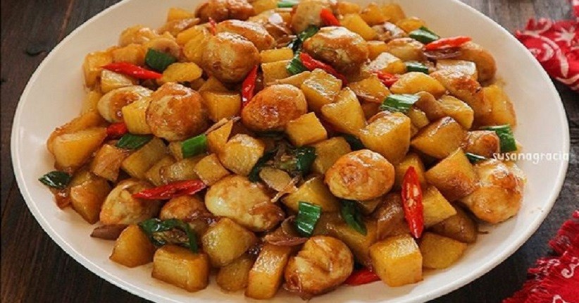 Ide Masak Tumisan Paling Simpel, Pilihannya Kentang Telur Puyuh Saus Tiram