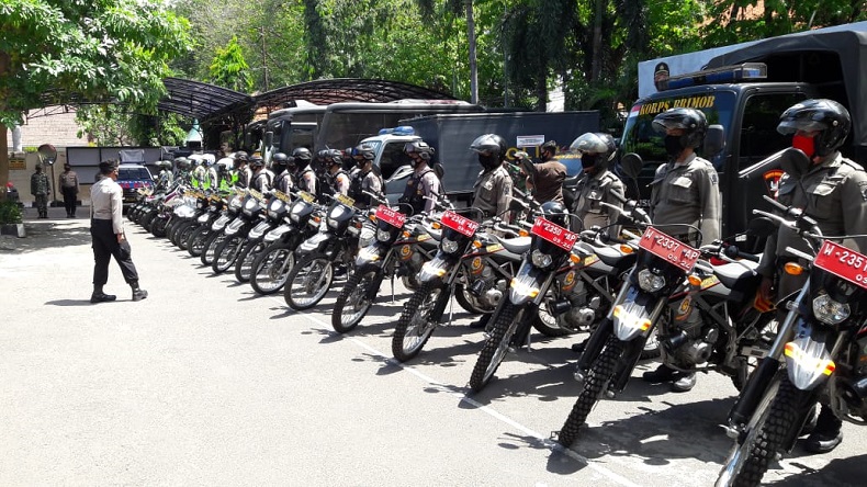Satgas Gabungan Bermotor di Gresik Siap Tegakkan Disiplin Protokol Kesehatan di Masyarakat
