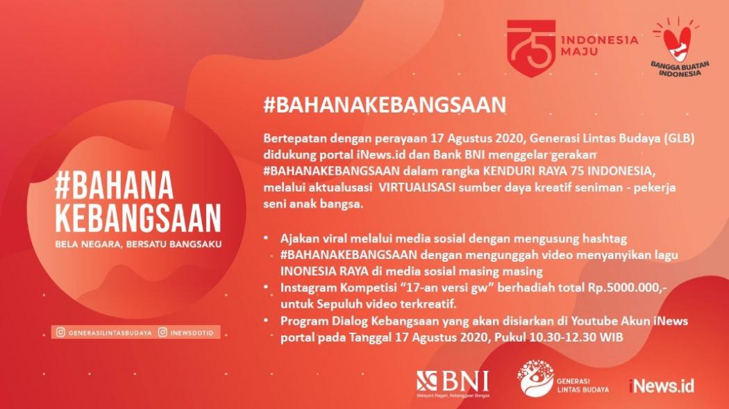 #BAHANAKEBANGSAAN Merayakan 17 Agustus 2020 Berhadiah Total Jutaan Rupiah