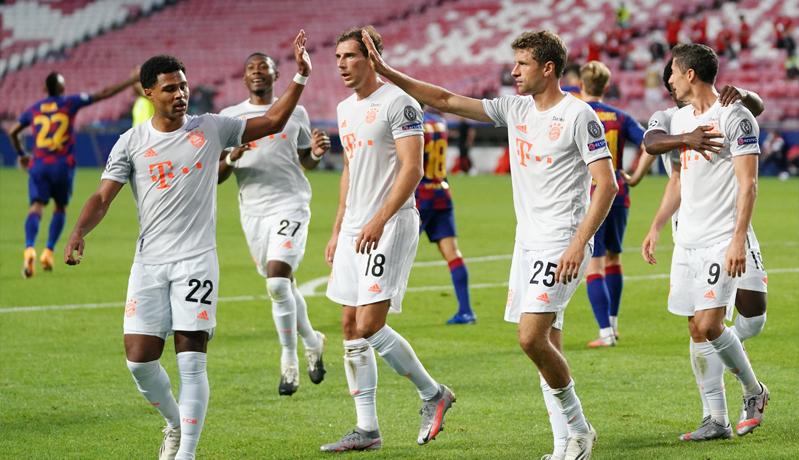 Tercipta 10 Gol, Bayern Munchen Bantai Barcelona