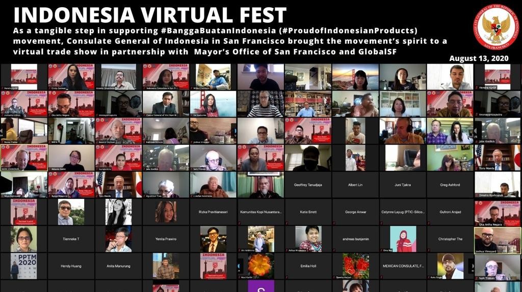 KJRI San Francisco Kolaborasi Selenggarakan Pameran Dagang Virtual Pertama di San Francisco 