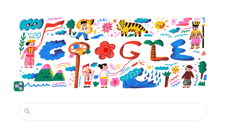 Dirgahayu RI Ke-75, Google Doodle Hari Ini Angkat Keragaman Indonesia 
