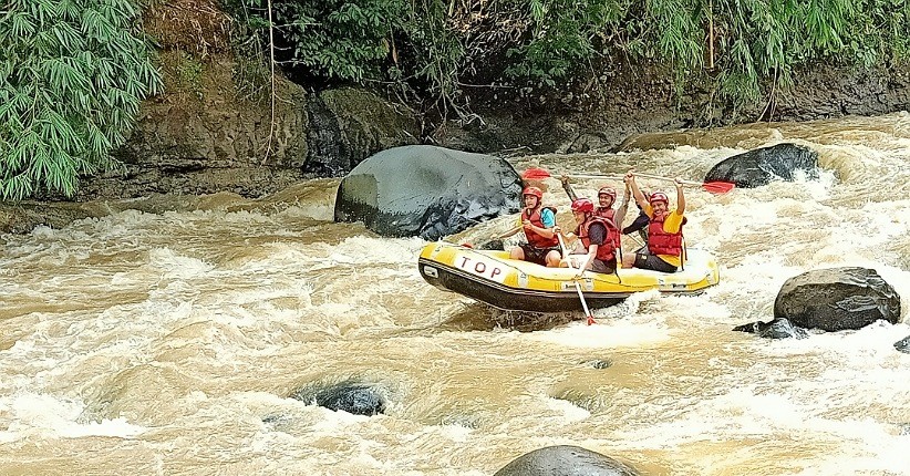 Mengintip Persiapan Protokol Kesehatan Wisata Arung Jeram Citarik Era New Normal