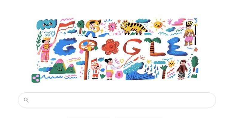 Google Doodle Ikut Semarakkan HUT Ke-75 RI