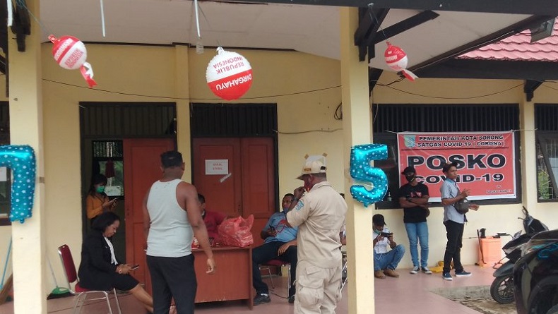 Supaya Cepat Sembuh, Pasien Positif Covid-19 di Sorong Ikut Lomba HUT RI