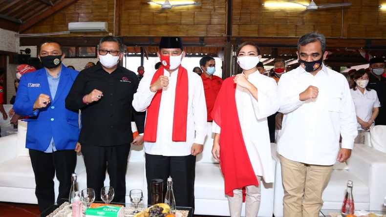 7 Parpol Deklarasi Dukung Muhamad-Saraswati di Pilkada Tangsel 2020