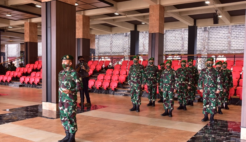 Wakil KSAD Terima Laporan Kenaikan Pangkat Sepuluh Perwira Tinggi TNI AD